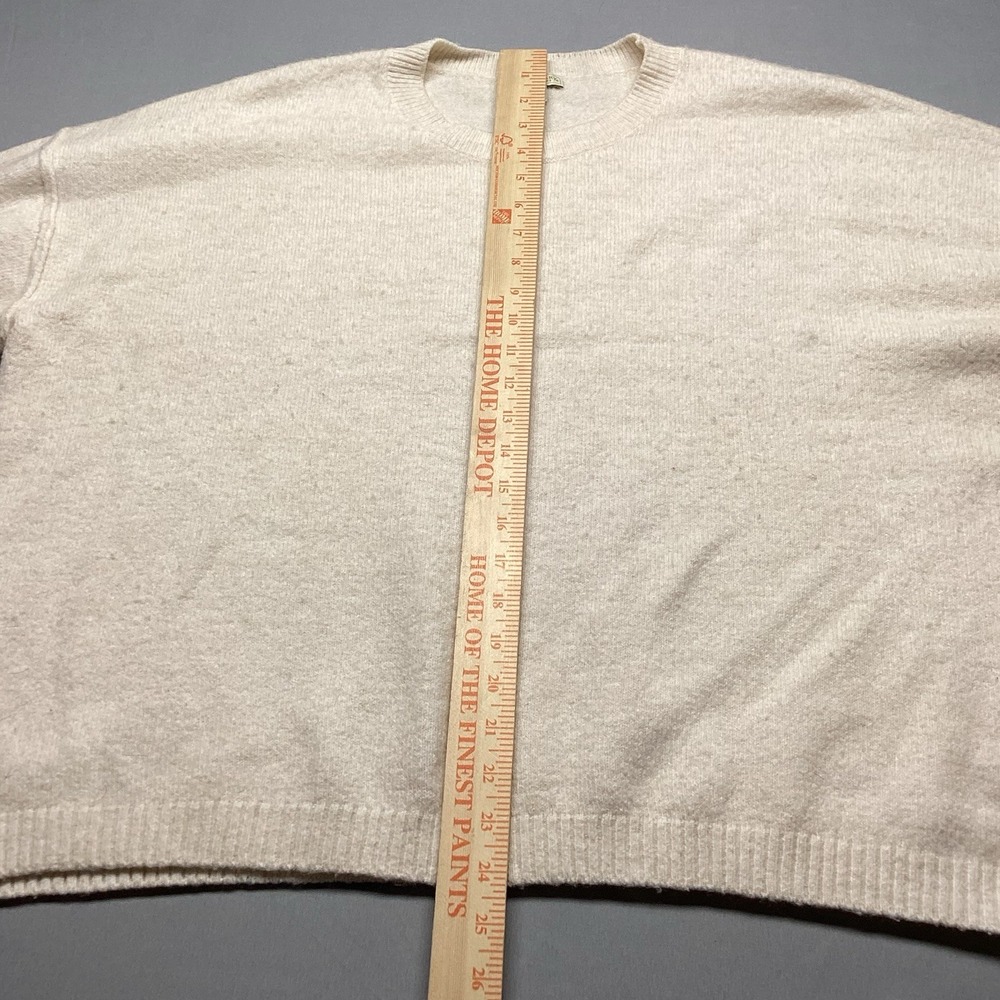Legendary Outfitters Sweater Womens XXL Cream White Oversized Crewneck - Picture 4 of 10